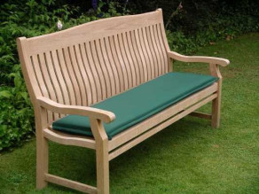 Outdoor cushion for 120cm bench - forest green