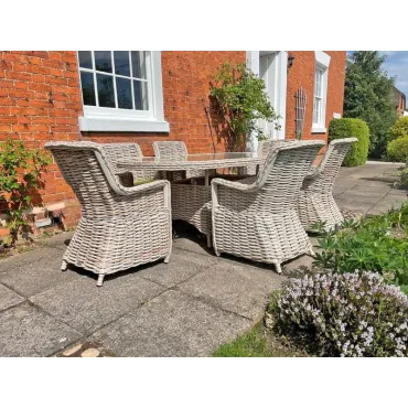 Fiji Oval 6 Chair Set