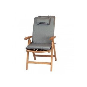 Recliner outdoor cushion  black Pinstripe  - 1