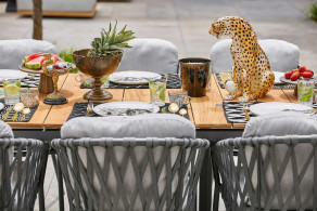 Nappa 8 Dining Set HPL Top  - 1