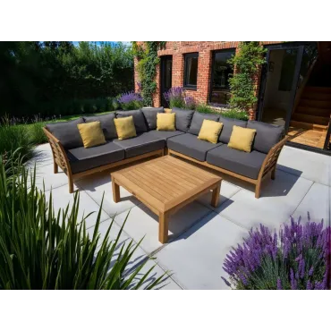 Paris Teak Corner Unit | FSC® Certified - 38