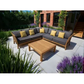 Paris Teak Corner Unit | FSC® Certified - 38