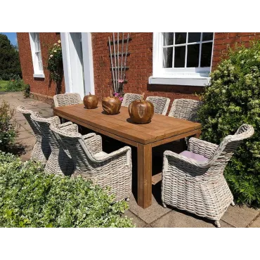 Fiji 8 Chair Rectangular Dining Set Fiji 8 Chair Rectangular Dining Set