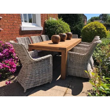 Fiji 8 Chair Rectangular Dining Set Fiji 8 Chair Rectangular Dining Set