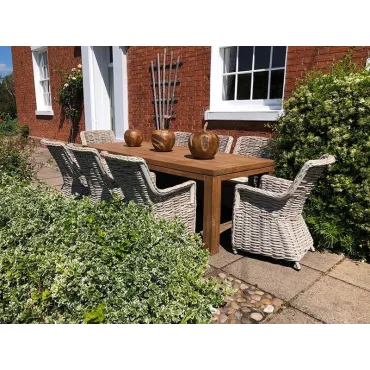 Fiji 8 Chair Rectangular Dining Set Fiji 8 Chair Rectangular Dining Set