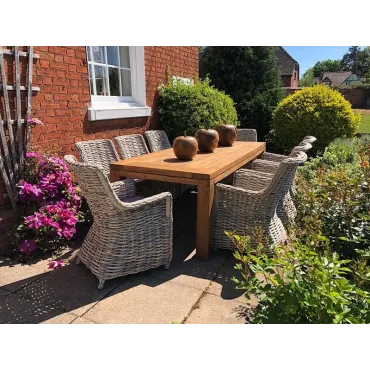 Fiji 8 Chair Rectangular Dining Set Fiji 8 Chair Rectangular Dining Set