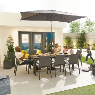 Roma 8 Seat Dining Set - 2m x 1m Rectangular Table Roma 8 Seat Dining Set - 2m x 1m Rectangular Table