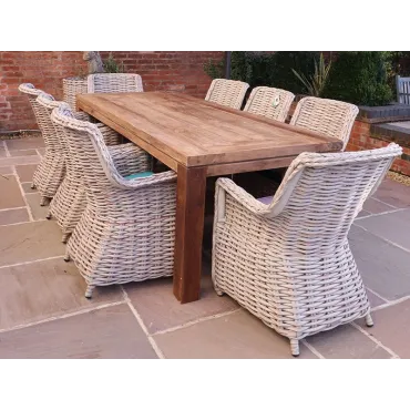 York 8 Chair Dining Set