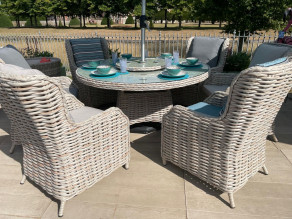 Fiji Round Dining Armchair Set  - 10