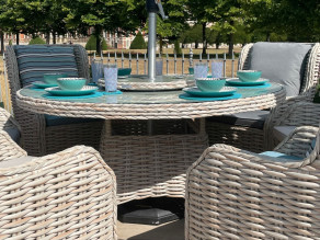 Fiji Round Dining Armchair Set  - 1