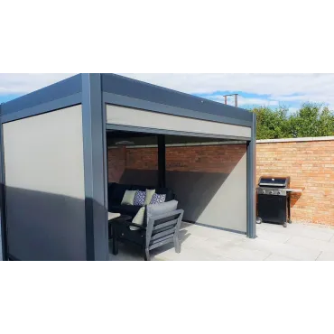 Eclipse 6 X 4m LED Motorised Pergola | Free Standing
