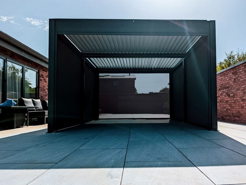 Eclipse 6 X 4m LED Motorised Pergola | Free Standing