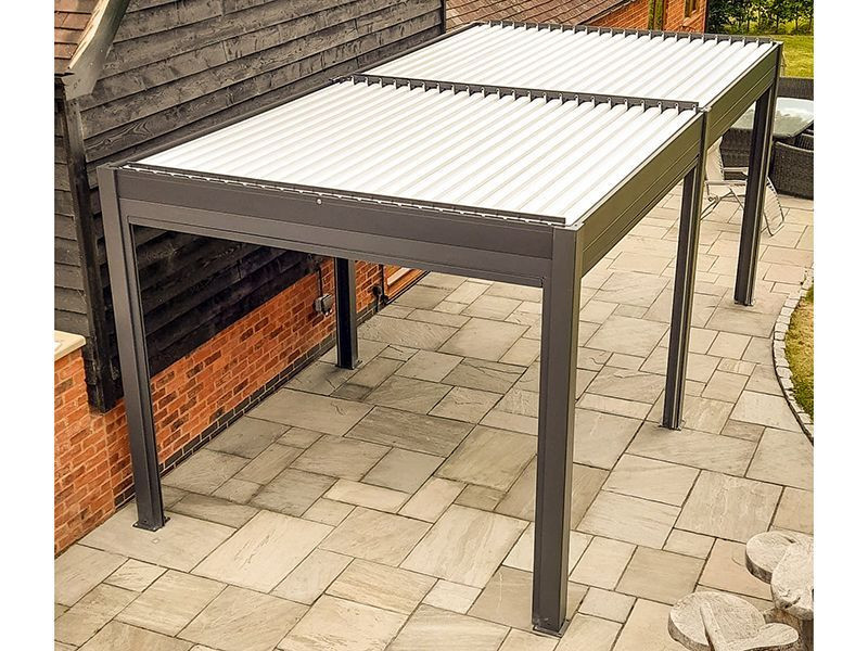 Eclipse 6 X 4m LED Motorised Pergola | Free Standing