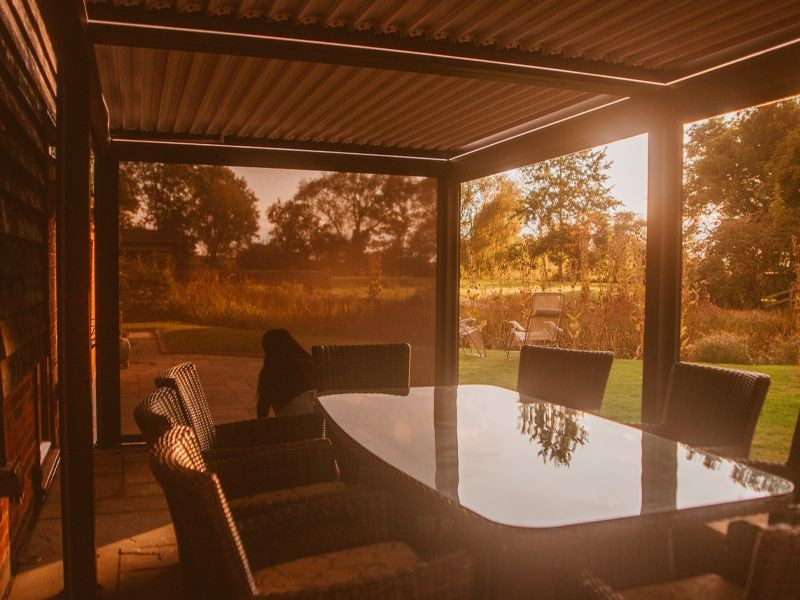 Eclipse 6 X 4m LED Motorised Pergola | Free Standing