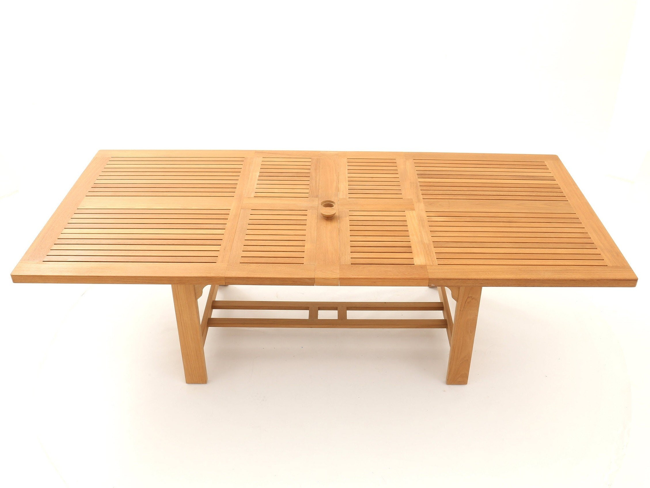Chunky Rectangular Extending 1.8m - 2.5m Teak Certified