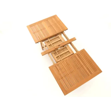 Chunky Rectangular Extending 1.8m - 2.5m Teak Certified