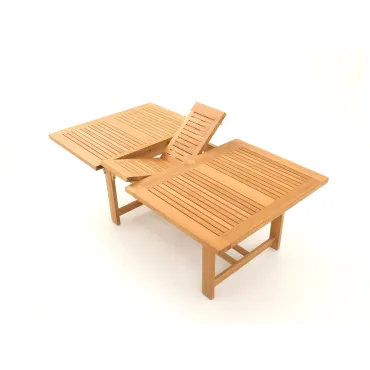 Chunky Rectangular Extending 1.8m - 2.5m Teak Certified