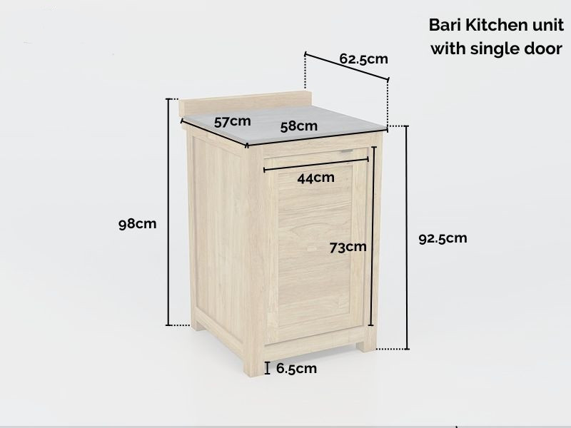Bari Kitchen Single Door Unit