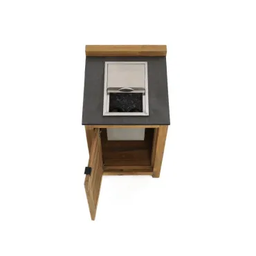 Kitchen Side Burner Cabinet Unit - Bari