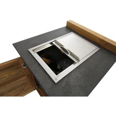 Kitchen Side Burner Cabinet Unit - Bari