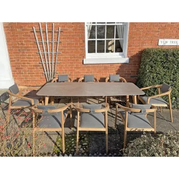 Mustique 10 Chair Dining Set - Certified Teak