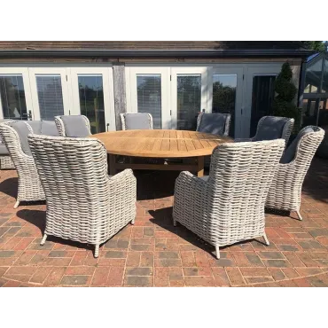 Fiji 8 Chair Dining Set | With Malvern 2.1M FSC  - 6