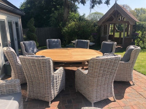Fiji 8 Chair Dining Set | With Malvern 2.1M FSC  - 1
