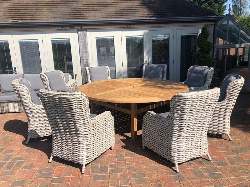 Fiji 8 Chair Dining Set - With Malvern Table 2.1M