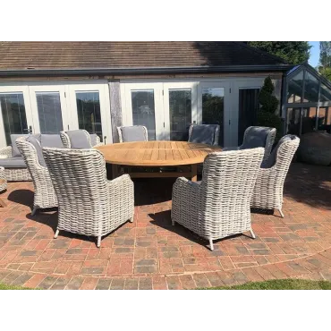 Fiji 8 Chair Dining Set - With Malvern Table 2.1M