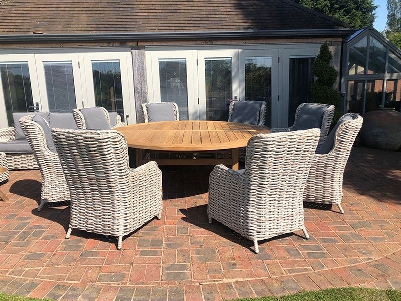 Fiji 8 Chair Dining Set - With Malvern Table 2.1M