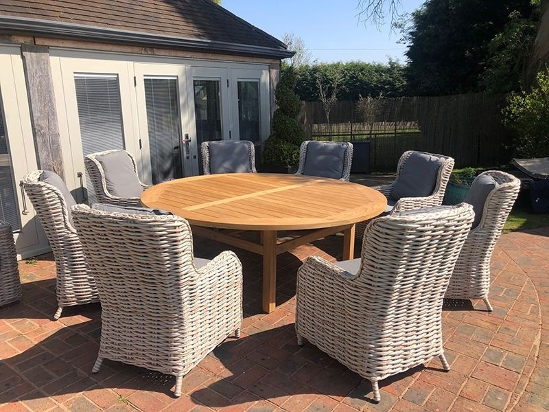 Fiji 8 Chair Dining Set - With Malvern Table 2.1M
