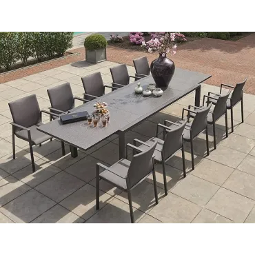 Mustique 10 Chair Extending Set | Life Range  - 11