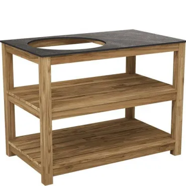 Bari Kitchen Big Green Egg Table Fixed Unit