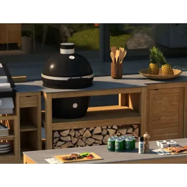 Bari Kitchen Big Green Egg Table Fixed Unit
