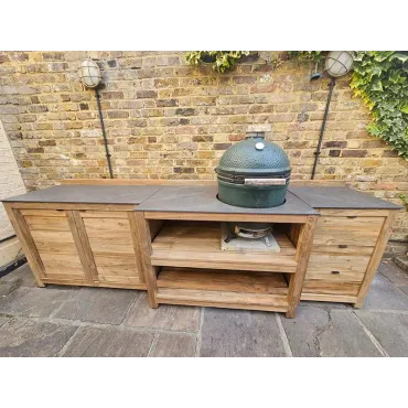 Bari Kitchen Big Green Egg Table Fixed Unit