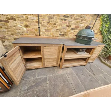 Bari Kitchen Big Green Egg Table Fixed Unit