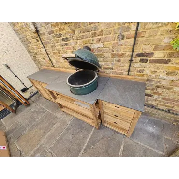 Bari Kitchen Big Green Egg Table Fixed Unit