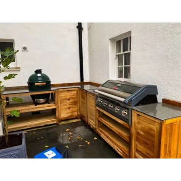 Bari Kitchen Big Green Egg Table Fixed Unit