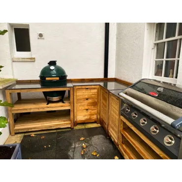 Bari Kitchen Big Green Egg Table Fixed Unit