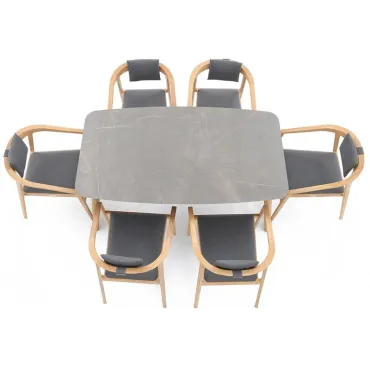 Mustique 6 Chair Dining Set - Certified Teak
