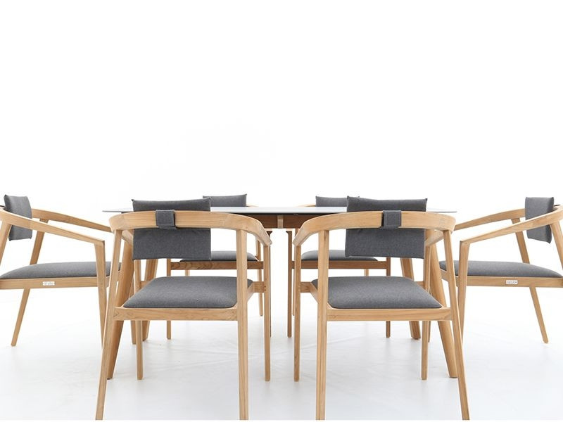 Mustique 6 Chair Dining Set - Certified Teak