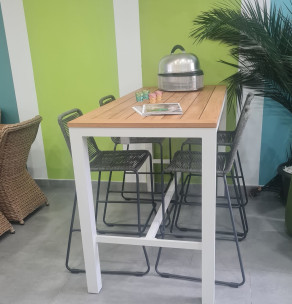 Aluminium Outdoor Dining Monte Vari Bar set & 4 Chairs