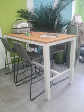 Aluminium Outdoor Dining Monte Vari Bar set & 4 Chairs