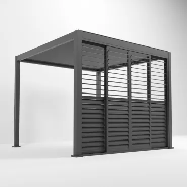Titan Sliding Shuttered Doors for 3m Pergola