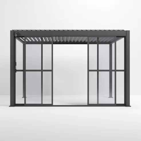 Aluminium Pergolas Titan 3.6mTransparent French Sliding System