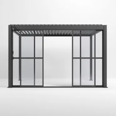 Titan 3.6m Transparent French Sliding System