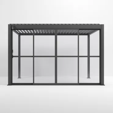 Aluminium Pergolas Titan 3.6mTransparent French Sliding System