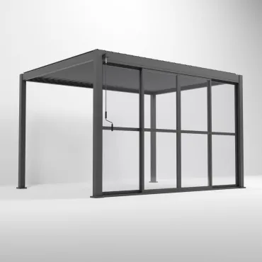Aluminium Pergolas Titan 3.6mTransparent French Sliding System