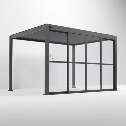 Aluminium Pergolas Titan 3.6mTransparent French Sliding System Aluminium Pergolas Titan 3.6mTransparent French Sliding System
