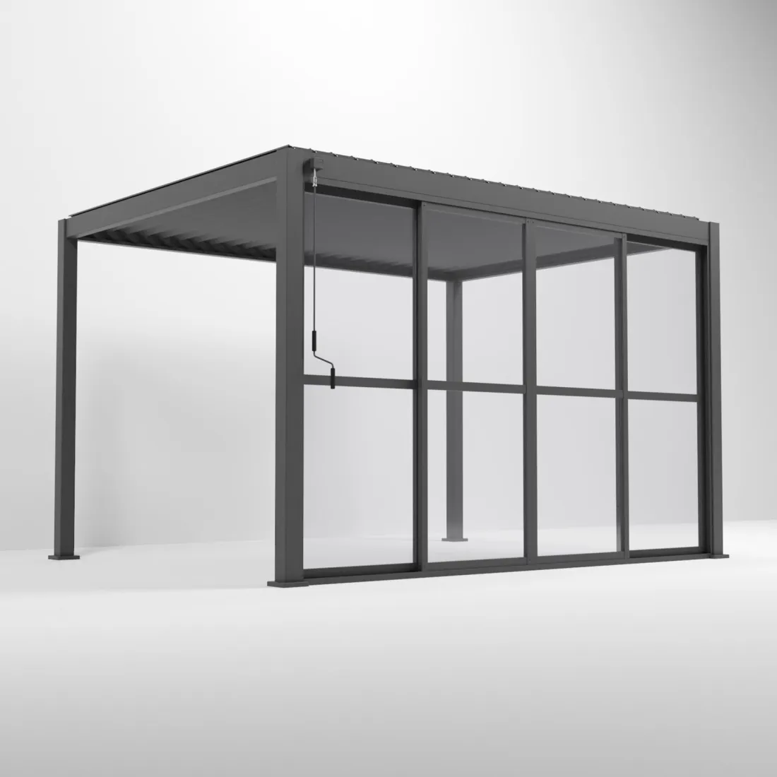 Aluminium Pergolas Titan 3.6mTransparent French Sliding System Aluminium Pergolas Titan 3.6mTransparent French Sliding System